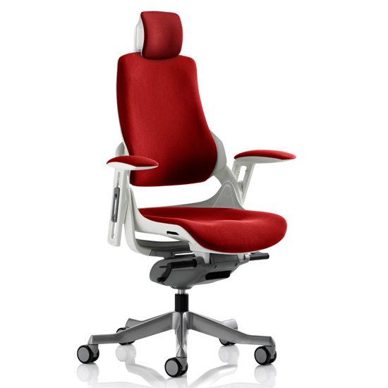 Read more about Zure executive headrest office chair in bergamot cherry