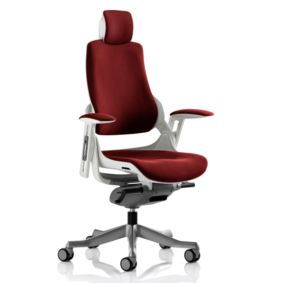 Photo of Zure executive headrest office chair in ginseng chilli