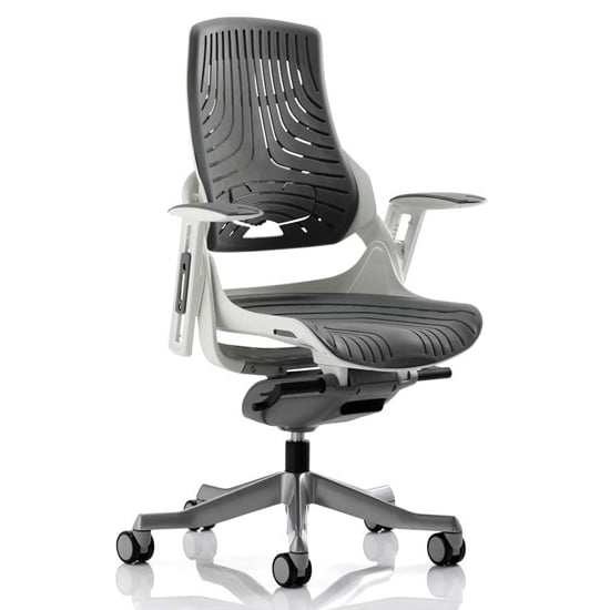 Read more about Zure executive office chair in gel grey with arms