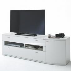 Irina Modern TV Stand In White With High Gloss Fronts 27542