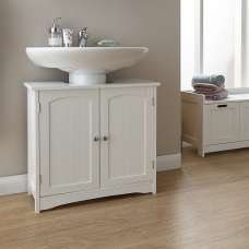 Madrid7 Bathroom Vanity Cabinet In Plumtree And White With